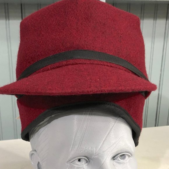 6 5/8 Langenberg Wool Winter Hat Langenberg Made USA Ear Flaps - Picture 8 of 10